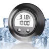 Silicone Cover Ice Bath Thermometer with Timer, Waterproof Floating Water