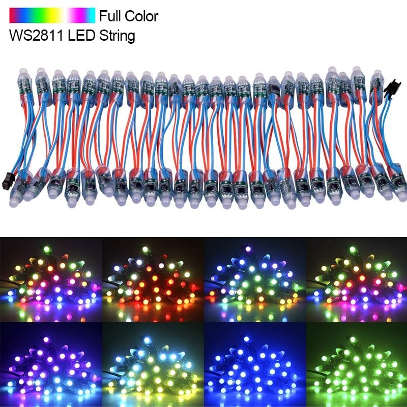ruimeimei 50PCS DC12V 12MM WS2811 RGB Full Color Pixels Digital