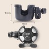 HoneTeek Stroller Cup Holder with Phone Holder, 2-in-1 Universal Cup