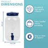HEFTMAN Plastic Beverage Dispenser with Tap, 3L Cold Water Dispenser