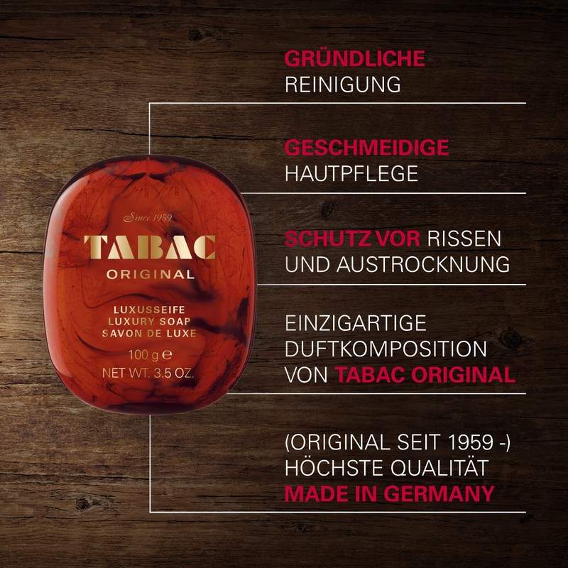 Tabac® Original Luxury Soap - Finest Quality - Mild -