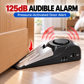 2 Pcs Door Stop Alarm for Home & Travel – 125dB Wireless Security Alarm with 3-Level Sensitivity for Hotels and Apartments