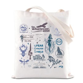 FOTAP TOG Merch To Whatever End Inspire Tote Bag Book Lover Gift Throne of Glass Shoulder Bag S-J-M Gift (NO ONE UK)