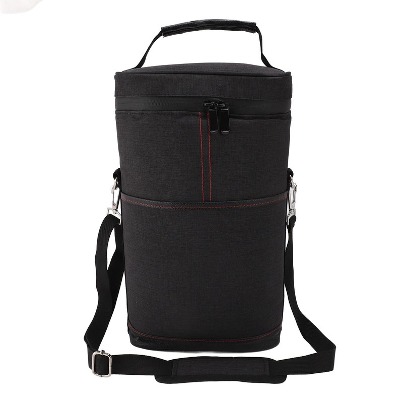 2 Bottle Wine Cooler Bag Leakproof Insulated Padded Wine Carrier