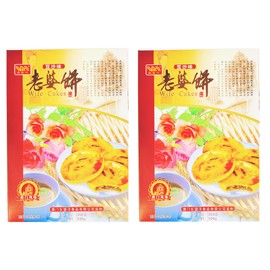 Chinese Wife Cakes, Bean Paste Flavor, Traditional Pastries, 300g, Pack of 2 老婆餅