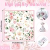 Qeeenar 12 Servilletas de Tela Florales 20 x 20 Pulgadas
