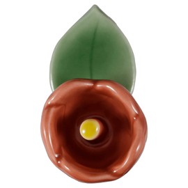 光陽 Pottery 箸置ki Red Approximately/3 X/2 cm Camellias 箸置ki Red Camellias 21309