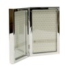 Lawrence Frames 4x6 Hinged Double Silver Standard Metal Picture Frame