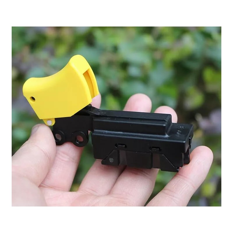 Defond DGV-2122 Yellow Button Trigger Switch 125-250VAC 4 Wire's Holes