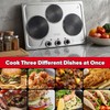CUSIMAX Electric Hot Plate for Cooking,1800W Triple Burner Portable Electric