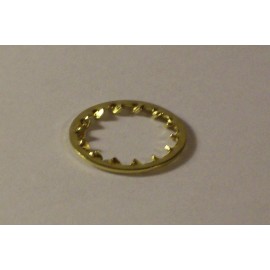 Lamp SET OF 5 STEEL BRASS PLATED 1/4IP LOCK WASHERS FOR 1/2" LAMP PIPE  57041J