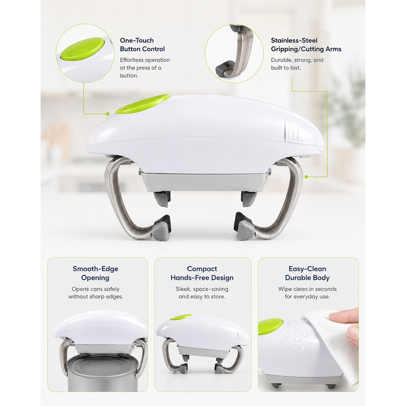 Automatic Electric Jar Opener for Kitchen Use – One-Touch Lid