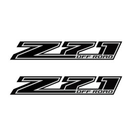 Z71 Offroad Truck Decals - 2014-2018 Bedside Stickers/Black