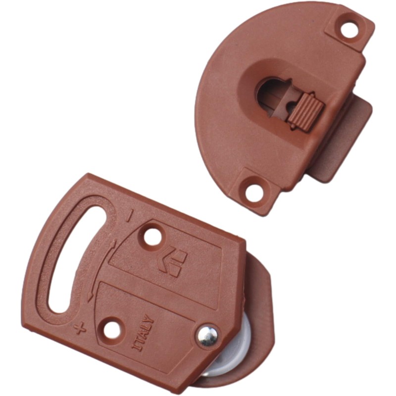 2 Pcs Old-Fashioned Wardrobe Sliding Door Roller Gear Track Panel