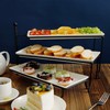 Sweese 3 Tiered Serving Stand, Foldable Rectangular Food Display Stand