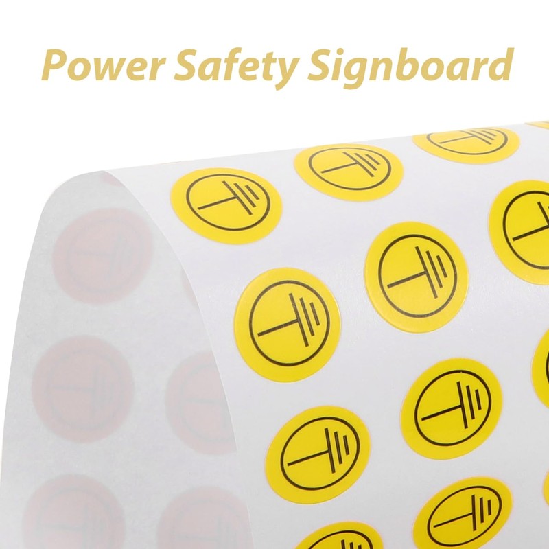 iplusmile 800pcs Ground Symbol Stickers Labels Safety Protective Earth Protective