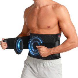Umbilical Hernia Support Belt for Men & Women, Adjustable Abdominal Support with 2 Removable Pads, Breathable Design for Umbilical and Incisional Hernia