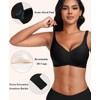 DOCUMO 2 Packs Wireless Bras for Women No Underwire Seamless