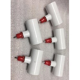 rabbitnipples.com 5 Chicken Nipples & Tees Poultry Automatic Watering + PVC Fitting