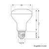 ledscom.de E27 LED bulb R80, warm white (2,700 K), 10W,