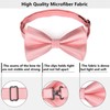 HISDERN Bow Tie Pre-Tied Men's Bow Tie with Pocket Square