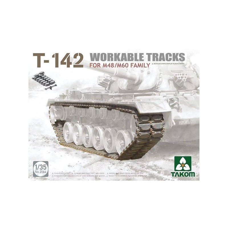(Takom) BT2164 1/35 Rigible Tracks for T-142 M48/M60 Tanks /
