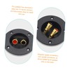 LABRIMP 4pcs Round Speaker Terminal Connectors with Quick Disconnect for