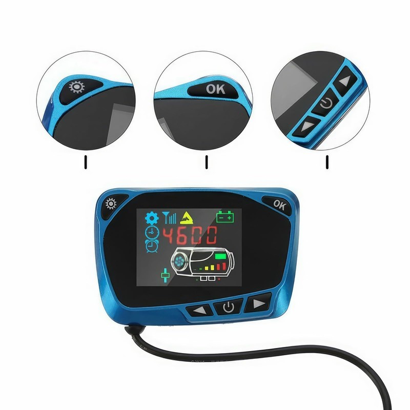 Baceyong Diesel Air Heater Remote Control Electrical Monitoring Panel 12V/24V