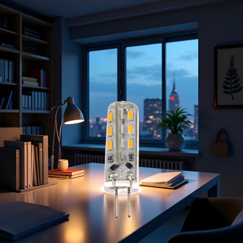 Pxiryanlow 1 Pcs White Light G4 Base 24 LED Light