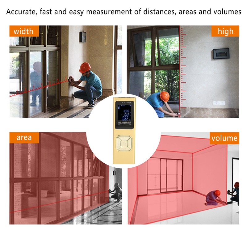 Laser Distance Meter Mini Portable Handheld Waterproof Dustproof Dropproof Digital