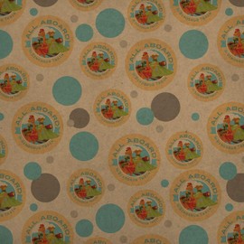 GRAPHICS & MORE All Aboard the Dinosaur Train Premium Kraft Gift Wrap Wrapping Paper Roll