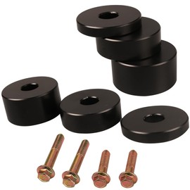 Rear Seat Spacer Riser Lift Kit - Adjustable 0.25" to 1.5" Blocks Jacker, compatible with Toyota Tacoma 2005-2022, 4Runner 2003-2022, FJ 2006-2014 and Lexus GX460 GX470 2003-2022 (Solid Aluminum)