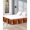 Burnt Orange Bed Skirt Queen Size 16 Inch Drop, Adjustable
