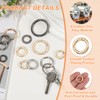 PATIKIL Spring O Rings, 8Pcs 0.8 Inch Metal Round Clips