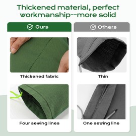 KZCUVNV Sand Bags for Flooding,4Pcs Flood Prevention Sandbags,Thickened Long Canvas with Elastic Band, Reusable Flood Barriers for Indoor and Outdoor Garage 4'X 7"