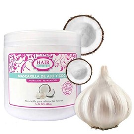 HAIR PLUS MASCARILLA DE AJO Y COCO (16 OZ)