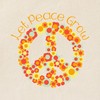 CafePress Let Peace Grow Tote Bag Reusable Natural Beige Canvas