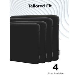 Lenovo Basic Laptop Sleeve 14 Inch Notebook/Tablet Compatible with MacBook Air/Pro Neoprene Material - Soft Fleece Lining - Zippered Top Opening - Black