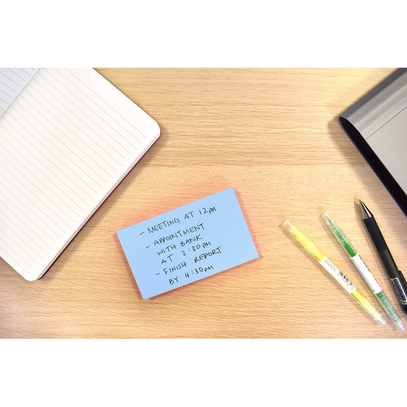Sticky Notes - 300 Quality Pastel Blue Candy Coloured Removable