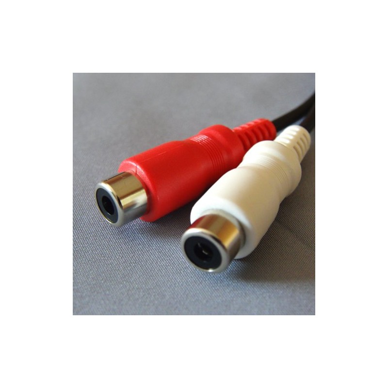 3.5 mm sutereominizyakku (Female) to RCA/Pin Jack X 2 (Red,