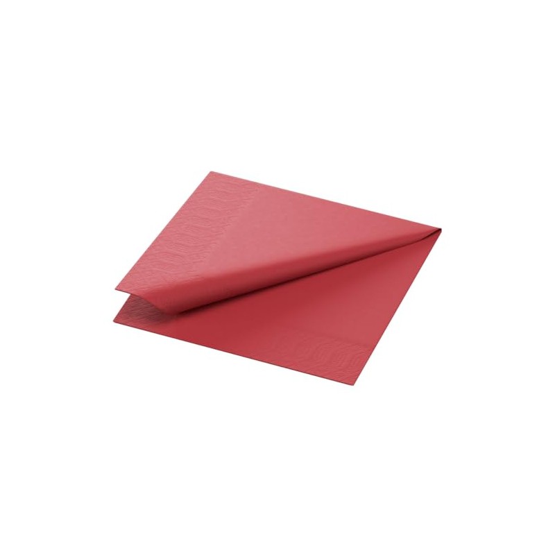 Duni 20 Papierservietten, 3-lagig, Cocktail-Servietten, uni, Bordeaux, 24 x 24