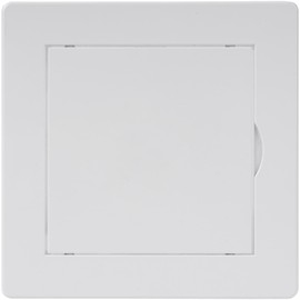 HVAC OV 4 x 4 Inch White Square ABS Plastic Plumbing Access Panel - Indoor Wall Access Door for HVAC, Wall, Ceiling, and Drywall with Door - Opening Box Door Cover - Easy to Install