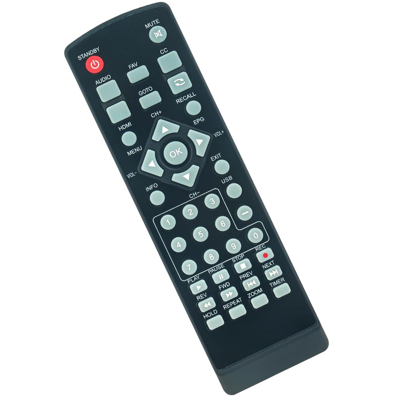 AT103B Replacement Remote Control Applicable for Ematic Digital TV Box