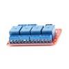 JESSINIE 5V 4-Channel Relay Module with Optocoupler Isolation, Supports High