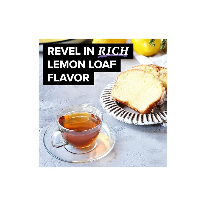 TAZO Glazed Lemon Loaf Herbal Tea Bags - Caffeine-Free Delight