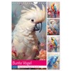 Bunte Vögel. Bezaubernde Papageien-Aquarelle (Wandkalender 2026 DIN A4 hoch), CALVENDO
