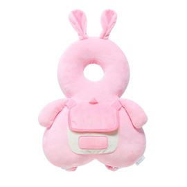 Aitakatta Baby Head Protector Backpack, Adjustable Backpack Toddlers Head Safety Pad Cushion, Baby Head Back Protection Safety Pads for Walking Crawling, for Age 5-24 Months(Rabbit,1P)