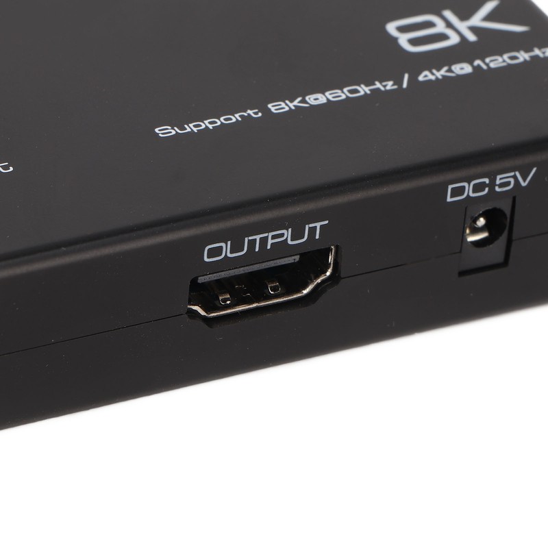 8K HD Switcher 3 In 1 Out 40Gbps Fast Stable