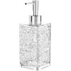 13.5 Oz Translucent White Plastic Soap Dispenser with Rust-Proof Pump,