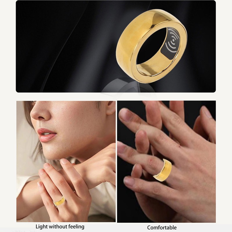 Smart Fitness Tracker Ring IP68 Waterproof Bluetooth Pedometer Smart Ring